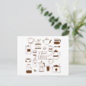 Koffieliefhebber Kaart - Cafeïneverslaafde -Cup -B (Staand voorkant)