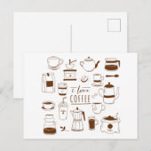 Koffieliefhebber Kaart - Cafeïneverslaafde -Cup -B (Voorkant / Achterkant)