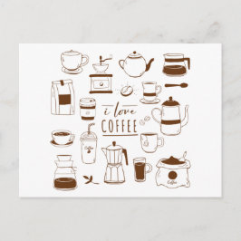 Koffieliefhebber Kaart - Cafeïneverslaafde -Cup -B