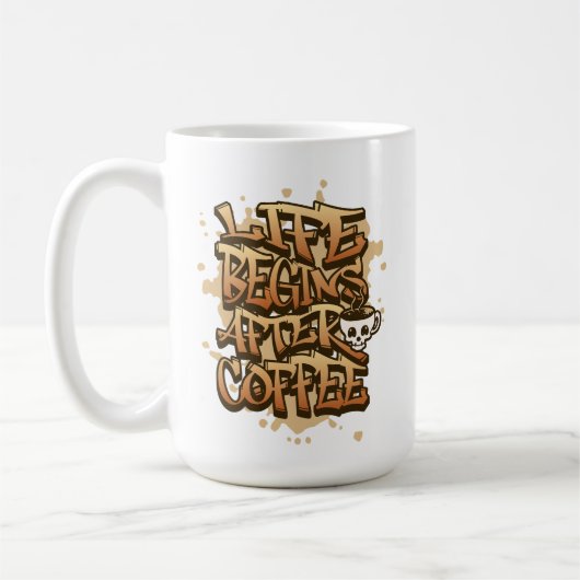 Koffieliefhebber Koffie Drinker Gift Y2K Stijl Koffiemok (Links)
