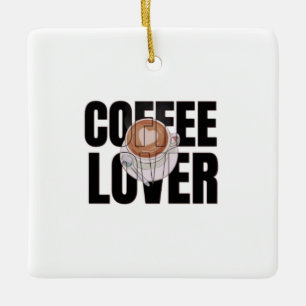 Koffieliefhebber – Koffieverslaafde Ochtend Caffeï Keramisch Ornament