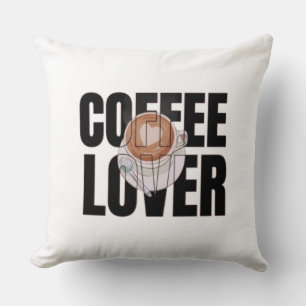Koffieliefhebber – Koffieverslaafde Ochtend Caffeï Kussen