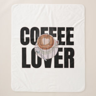 Koffieliefhebber – Koffieverslaafde Ochtend Caffeï Sherpa Deken