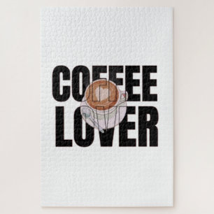 Koffieliefhebber – Koffieverslaafde Ochtendcafeïne Legpuzzel