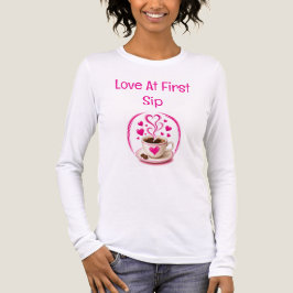 Koffieliefhebber 'Liefde Op De Eerste Slok' Tri-Blend Shirt