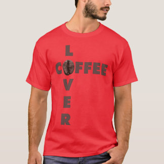 Koffieliefhebber Minimalistische Boon Design grapp T-shirt