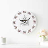 Koffieliefhebber Mininale Wandklok – Modern (Huis)