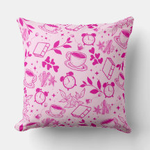 Koffieliefhebber Modern  Roze Patroon