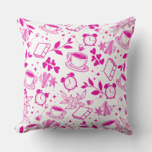 Koffieliefhebber Modern  Roze Patroon