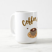 Koffieliefhebber Mok | Cute Koffiekop Ontwerp | Ca (Voorkant links)