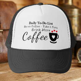 Koffieliefhebber neem het ervan black trucker pet