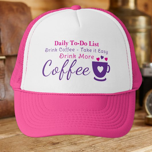 Koffieliefhebber neem het ervan trucker pet