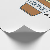 Koffieliefhebber Ontwerp 100% Verslaafde Cafeïne Cadeaupapier