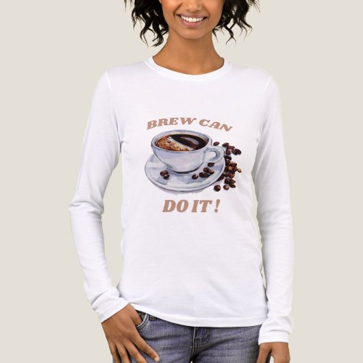Koffieliefhebber Pun Gift Brew Tri-Blend Shirt (Voorkant volledig)