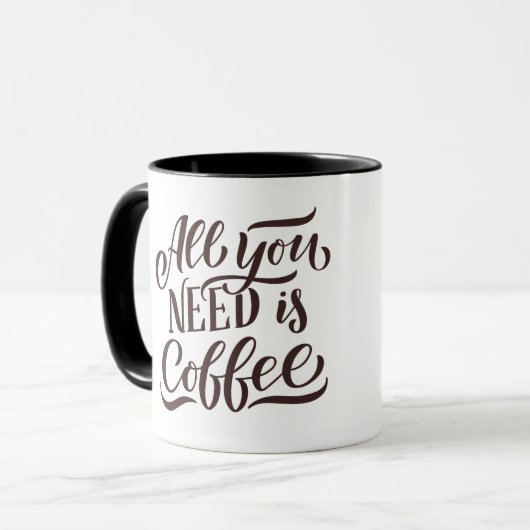 Koffieliefhebber - Quote & Cartoon Cup Design Mok (Voorkant links)
