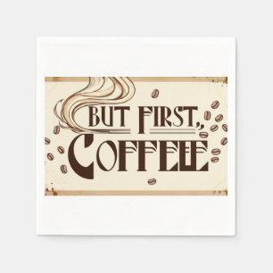 Koffieliefhebber Quote poster stoom wervelingen Servet