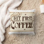 Koffieliefhebber Quote poster stoomkrullen Kussen (Deken)