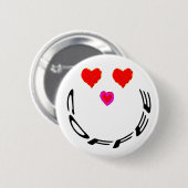 Koffieliefhebber Ronde Button 5,7 Cm (Voorkant /achterkant)