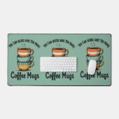  koffieliefhebber Rustic Café Esthetische Kunst Bureaumat (Keyboard & Muis)