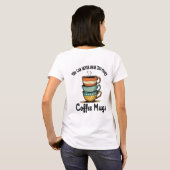 koffieliefhebber Rustic Café Esthetische Kunst T-shirt (Achterkant volledig)