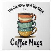  koffieliefhebber rustiek café esthetisch tegeltje (Voorkant)