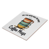  koffieliefhebber rustiek café esthetisch tegeltje (Zijkant)