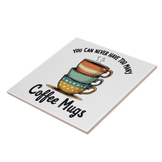  koffieliefhebber rustiek café esthetisch tegeltje (Zijkant)