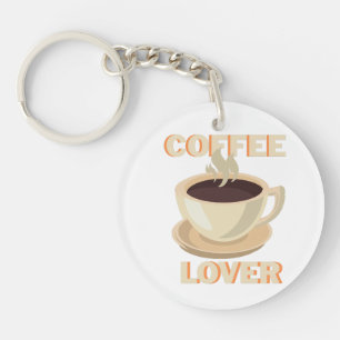 Koffieliefhebber – Schattig & Cozy voor cafeïne li Sleutelhanger