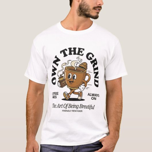 koffieliefhebber t-shirt (Voorkant)