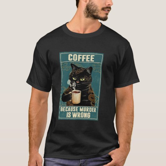 Koffieliefhebber T-Shirt met lange mouwen (Voorkant)