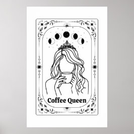 Koffieliefhebber Tarot Kaart Zodiac Astrologie Yog Poster