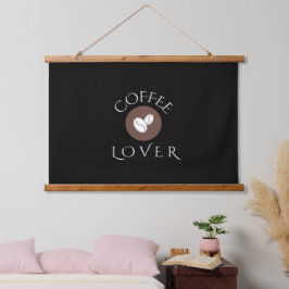 Koffieliefhebber, Thuis, Kantoor & Cadeau geven Hangend Wandkleed