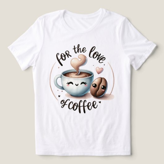 Koffieliefhebber Tri-Blend Shirt (Design voorkant)