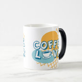 Koffieliefhebber typografie magische mok (Voorkant rechts)
