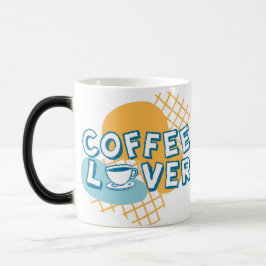 Koffieliefhebber typografie magische mok