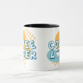 Koffieliefhebber typografie mok (Midden)