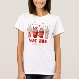 Koffieliefhebber Valentijnsdag T-shirt