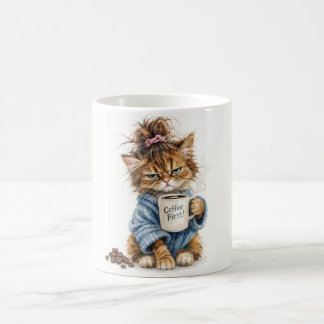 Koffieliefhebber voor een gezellige ochtend koffiemok