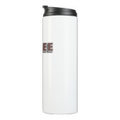 Koffieliefhebberdesign met echte boon thermosbeker (Geroteerd rechts)