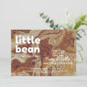 Koffieliefhebbers Baby shower Uitnodiging (Staand voorkant)
