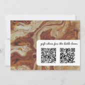 Koffieliefhebbers Baby shower Uitnodiging (Achterkant)