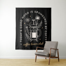 Koffieliefhebbers club wandkleed