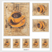 Koffieliefhebbers cup sticker (Vel)