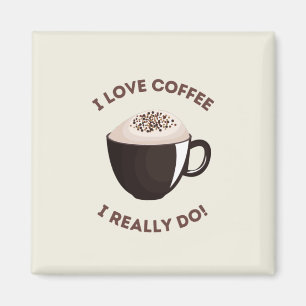 Koffieliefhebbers elke dag magneet