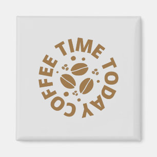 Koffieliefhebbers en koffielevenslijn magneet