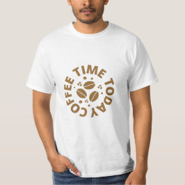 Koffieliefhebbers en koffielevenslijn t-shirt