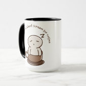 Koffieliefhebbers Expressieve Mok (Voorkant links)