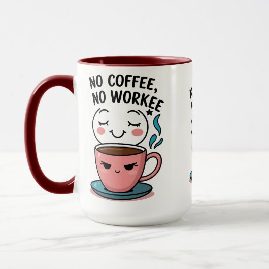 Koffieliefhebbers Funny Coffee Mok voor Workaholic (Links)