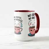 Koffieliefhebbers Funny Coffee Mok voor Workaholic (Voorkant rechts)