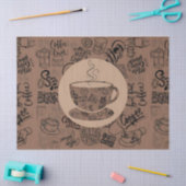 Koffieliefhebbers genot tissuepapier (Craft)